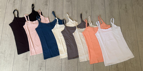 Bex lace trim vest - bex, m&s
