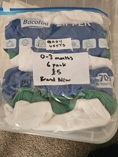 Baby vests month 6 - baby, pack