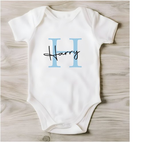 Personalised baby vest any - personalised,
