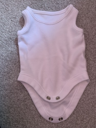 Newborn white baby vest f - white, vest,