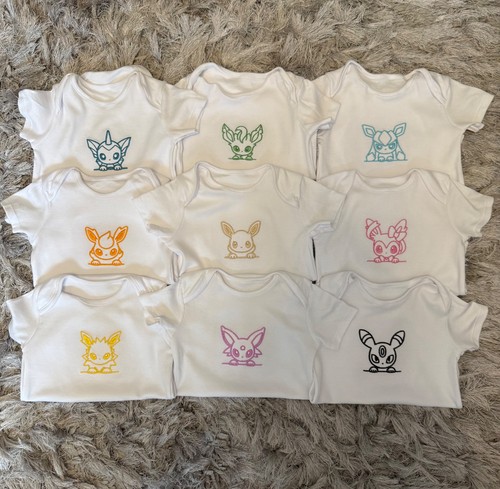 Pokemon eeveelution babygrows - pokemon,
