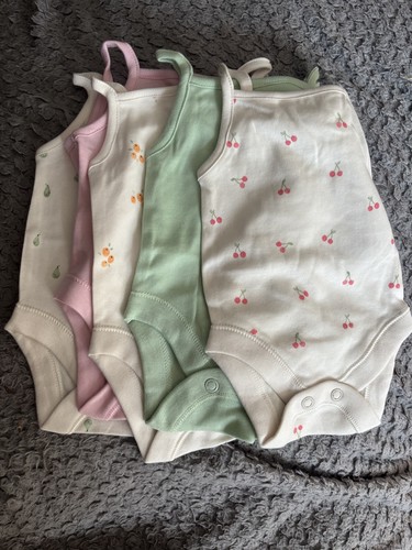 Baby girls vest bodysuits - baby,