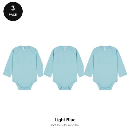 Baby long sleeve bodysuits - baby, 3