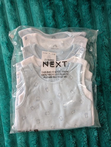 Blue white pack baby - white, bear